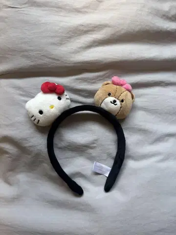 헬로키티 곰 머리띠 USJ 싱가포르 한정판
