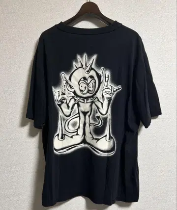 H2 H&M x HERON PRESTON 데미지 가공 프린트 티셔츠