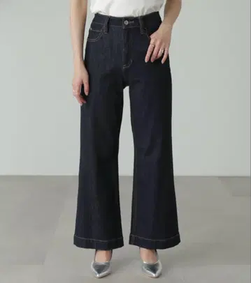 베이직 와이드 데님 팬츠 택 포함 미사용 새상품