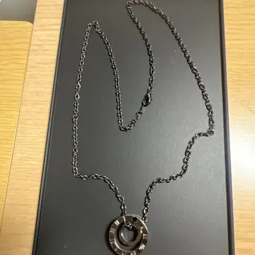 실버 이중 링 목걸이