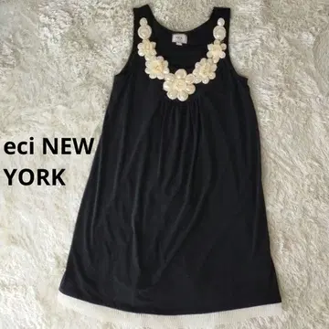 eci NEW YORK 새상품급 펄 플라워 모티브 원피스