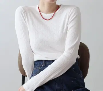 BLUE EAST 화이트 롱T