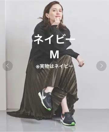 [ UNITED ARROWS ] 새틴 아코디언 플리츠 스커트