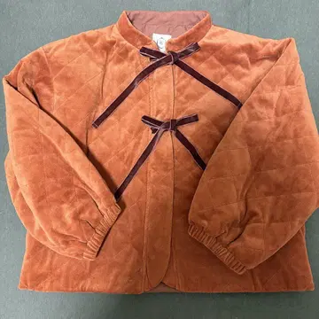 Samansa Mos 2 오렌지 퀼팅 자켓 택 포함 미사용 새상품