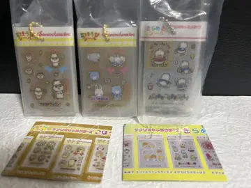 산리오 가챠 반짝임 칭찬 스티커풍 참 3개 세트