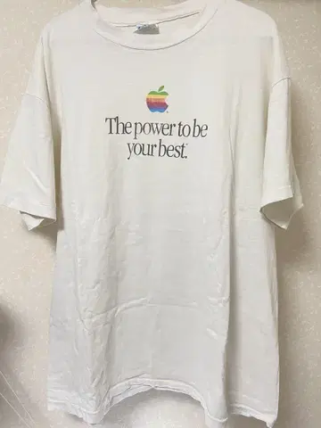 90s Apple 레인보우 티셔츠 XL