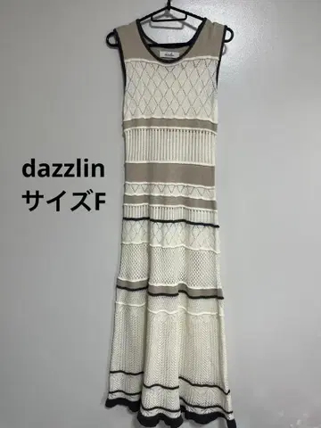 dazzlin 더즐린 슬리브리스 니트 원피스 여성용