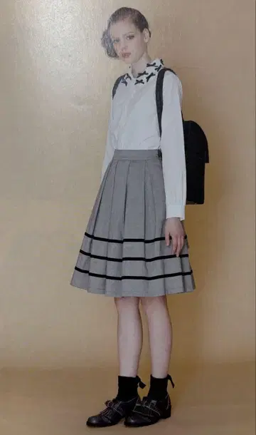 Jane Marple 백 프릴 스커트