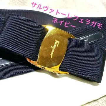Salvatore Ferragamo 페라가모 바라 벨트 네이비