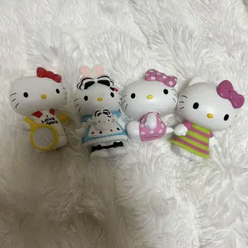 헬로키티 Happy 복권 피규어 4체 세트
