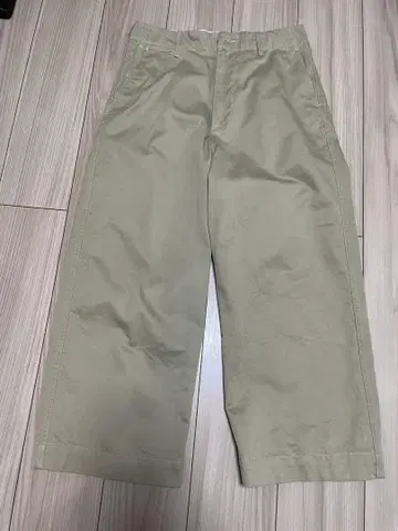 AURALEE WASHED FINX CHINO WIDE PANTS