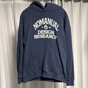 NOMANUAL 네이비 후드티 M