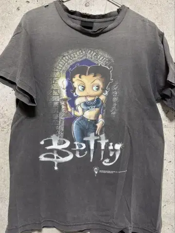 90s Betty Boop t-shirt 싱글 스티치