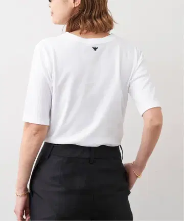 론 헤르만 매디슨 블루 티셔츠 자수 화이트