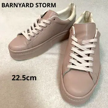 [ BARNYARD STORM ] 스니커즈 지퍼 스모키핑크