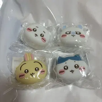 치이카와 (먼작귀) 얼굴 미니 실리콘 파우치 전4종 세트