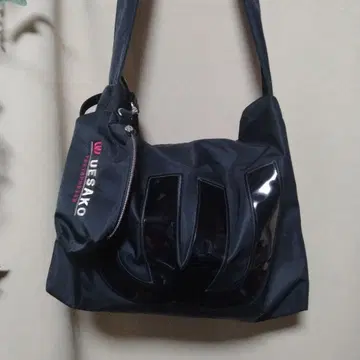 미에코 우에사코 미니 파우치 숄더백 골프 나일론