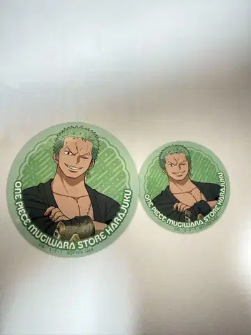 ONEPIECE 무기와라 스토어 하라주쿠 코스터 조로 스티커