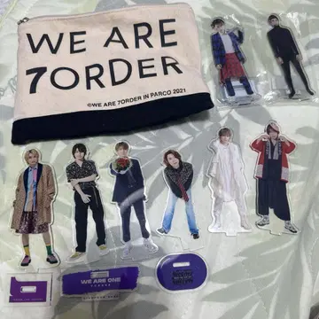 7ORDER 아베 아란 아크릴 스탠드 파우치 묶음 판매