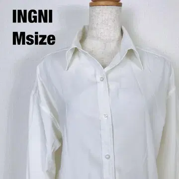 INGNI 잉그 긴팔 셔츠 심플 화이트 A6