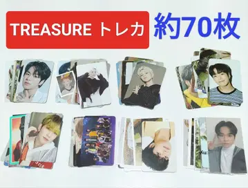 TREASURE 트레이딩 카드 등 약 70매 세트 중고