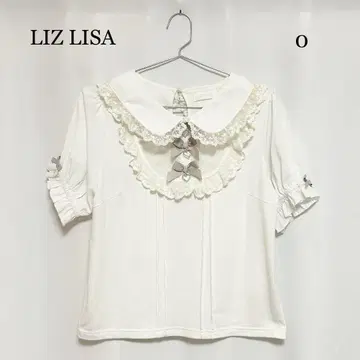 0234 LIZ LISA 리본 비쥬 컷 상의 0 사이즈