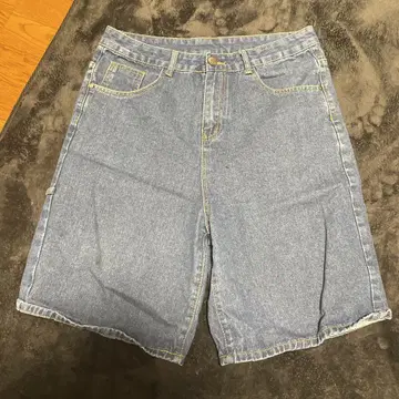 청 데님 숏팬츠