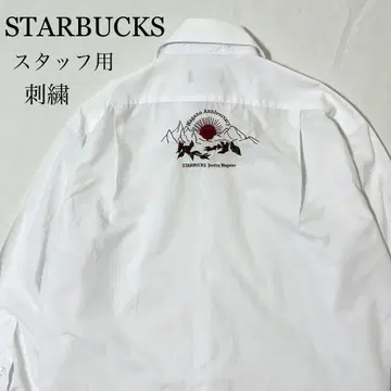 초레어 STARBUCKS 스타벅스 나가노죠에쓰 스태프 한정판 자수 셔츠