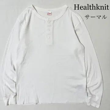 Healthknit 헨리넥 롱 슬리브 써멀 T셔츠 L