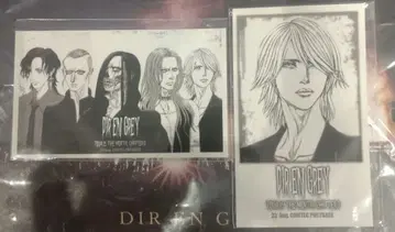 DIR EN GREY 회장 한정판 스티커 2매