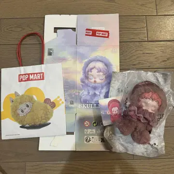 Pop mart 스컬 판다 봉제 인형 키링 blossom