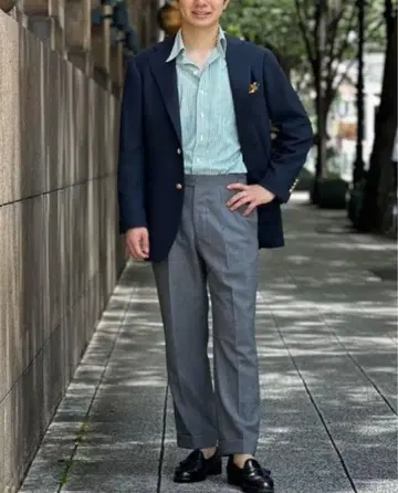 CANONICO 트로피컬 울 2 플리츠 사이드 조절 LT.GREY