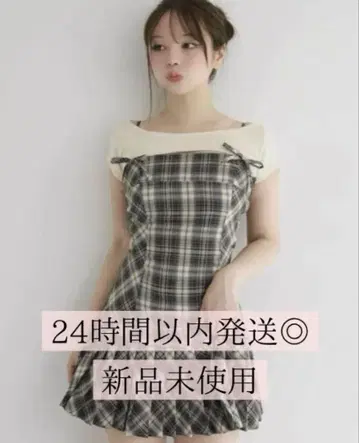 ANDMARY Karen check mini dress