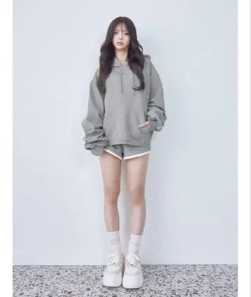 다리치 컬러 도킹 맨투맨 셋업
