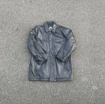 90s vintage 가죽 자켓 가죽 코트 L 양가죽