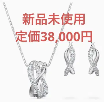 한정 가격 인하 목걸이 귀걸이 세트 스와로브스키 Twist