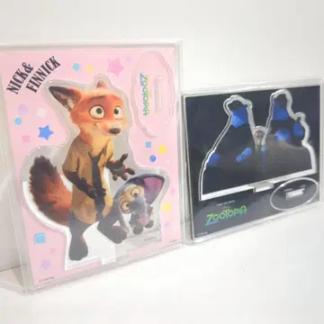 미개봉 주토피아 닉 아크릴 스탠드 DISNEY 2점