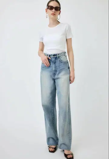moussy DAMAGE LOOSE STRAIGHT 24 사이즈