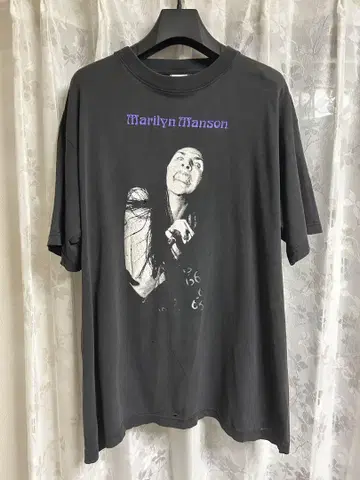 마릴린 맨슨 90년대 빈티지 티셔츠 유로 부트 XL