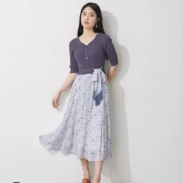 27일까지 질 바이 질 스튜어트 아트 프린트 도킹 원피스 FR