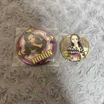 원피스 로빈 족 캔뱃지 2세트