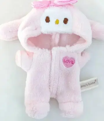 라부부 핑크 토끼 마이멜로디 의상 봉제 인형 본체는 포함되지 않습니다.