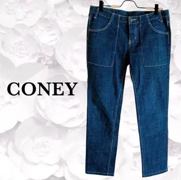 [ CONEY ] 데님/청바지 [ F ] 인디고 블루 코튼 빅사이즈 심플