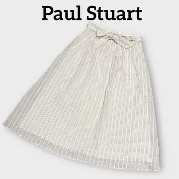 [새상품급] 폴 스튜어트 Paul Stuart 리본 무릎 아래 스커트
