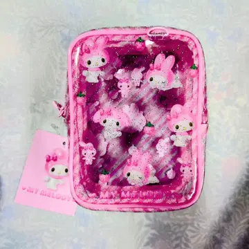 마이멜로디 클리어 파우치 클리어 입체 3D 산리오