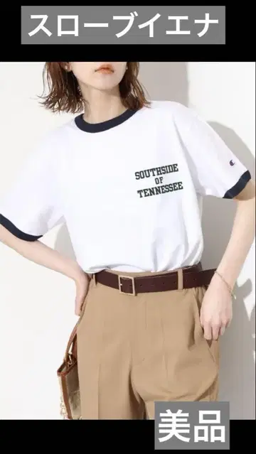 슬로브 이에나 Champion 링거 T셔츠
