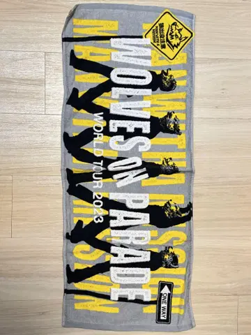 MAN WITH A MISSION 페이스 타월 맨위즈 WOP 그레이