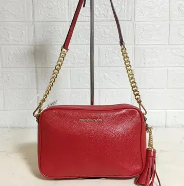 no37901 마이클코어스 천연 가죽 사선 숄더 백