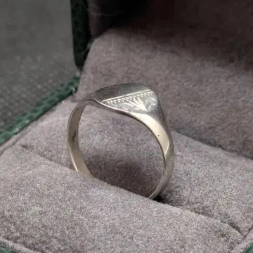 시그넷 반지 스털링 실버 925 13호 UK 여성용 남성용