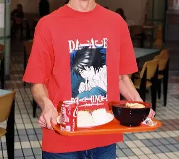 PALACE x DEATH NOTE 티셔츠 'Red' 팔라스